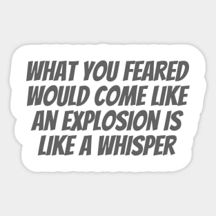 Like a Whisper Sticker